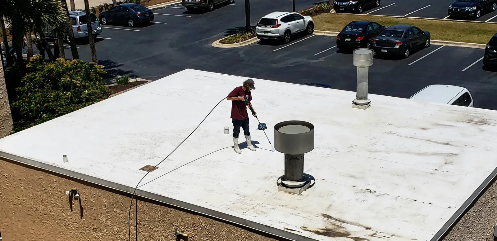 Routine gutter cleaning and maintenance